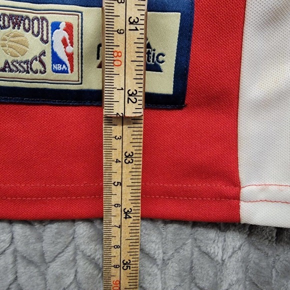 VTG Majestic Atlanta Hawks Hardwood Classics Shooting Jersey Shirt 3XL NBA Red - Picture 5 of 15